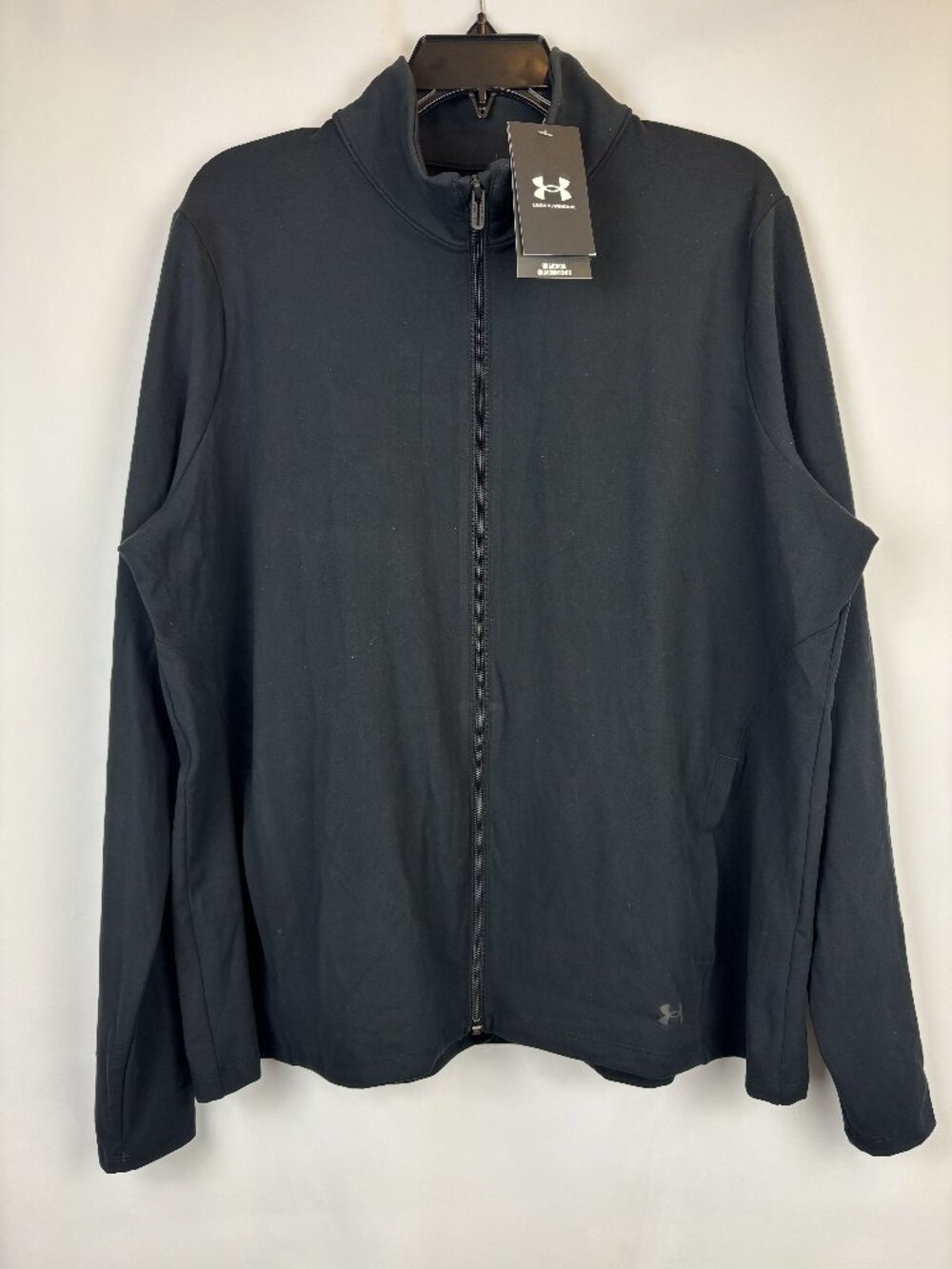 2X XL Under Armour Motion Jacket Soft Stretch Fitted Long Sleeve Tall Neck Zip